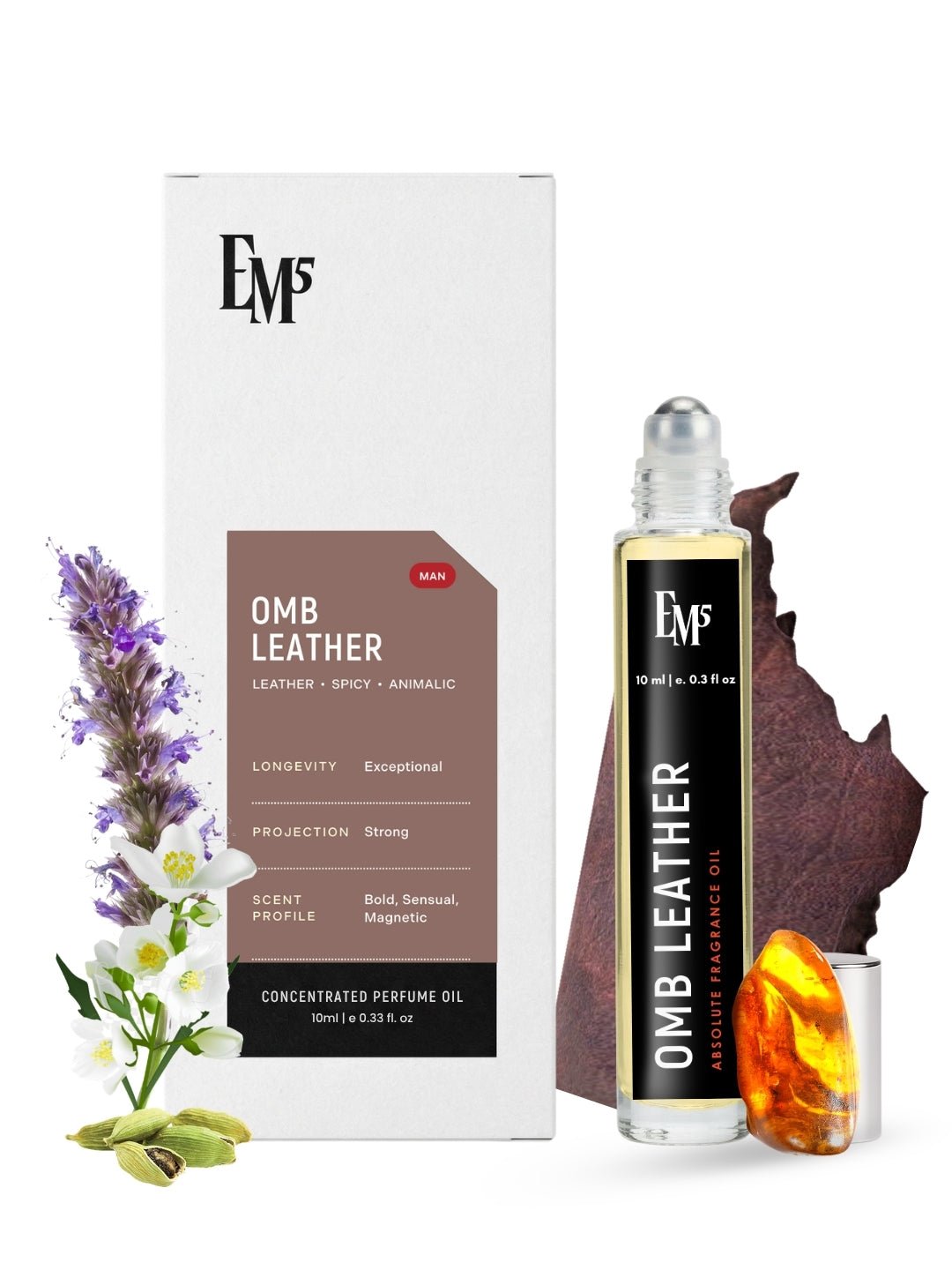 Omb Leather Perfume Roll-On